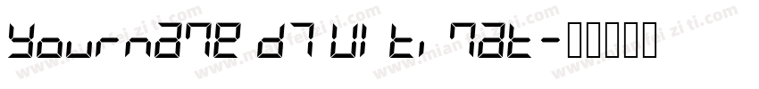Yourname D7 Ultimat字体转换